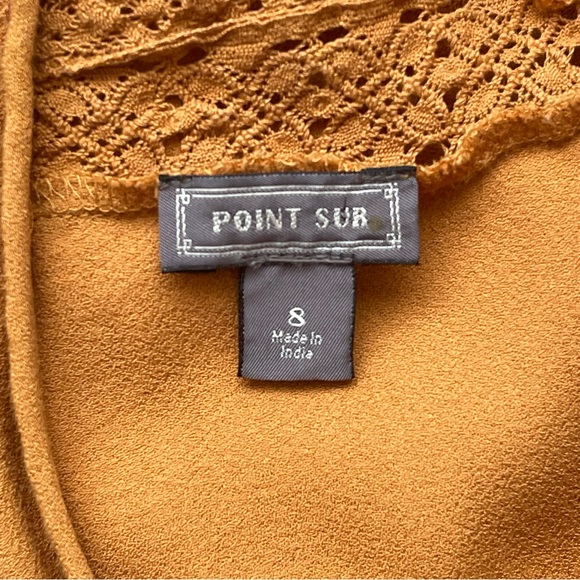 J. Crew Point Sur Lacey Top Marled Mushroom Gold Yellow 8 EUC - Picture 14 of 16